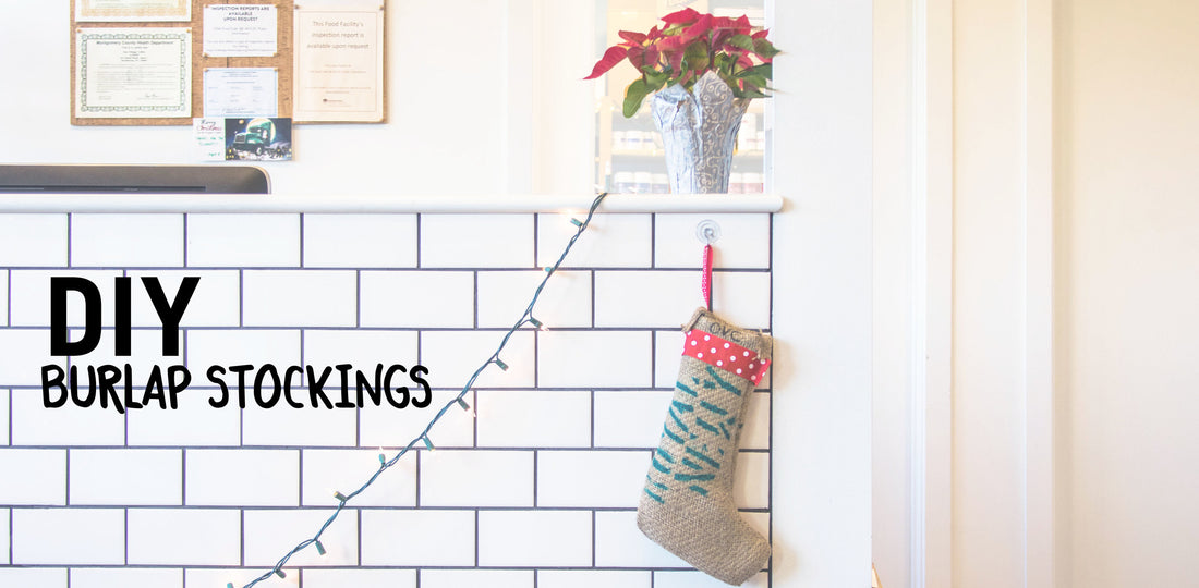 DIY | BURLAP STOCKINGS